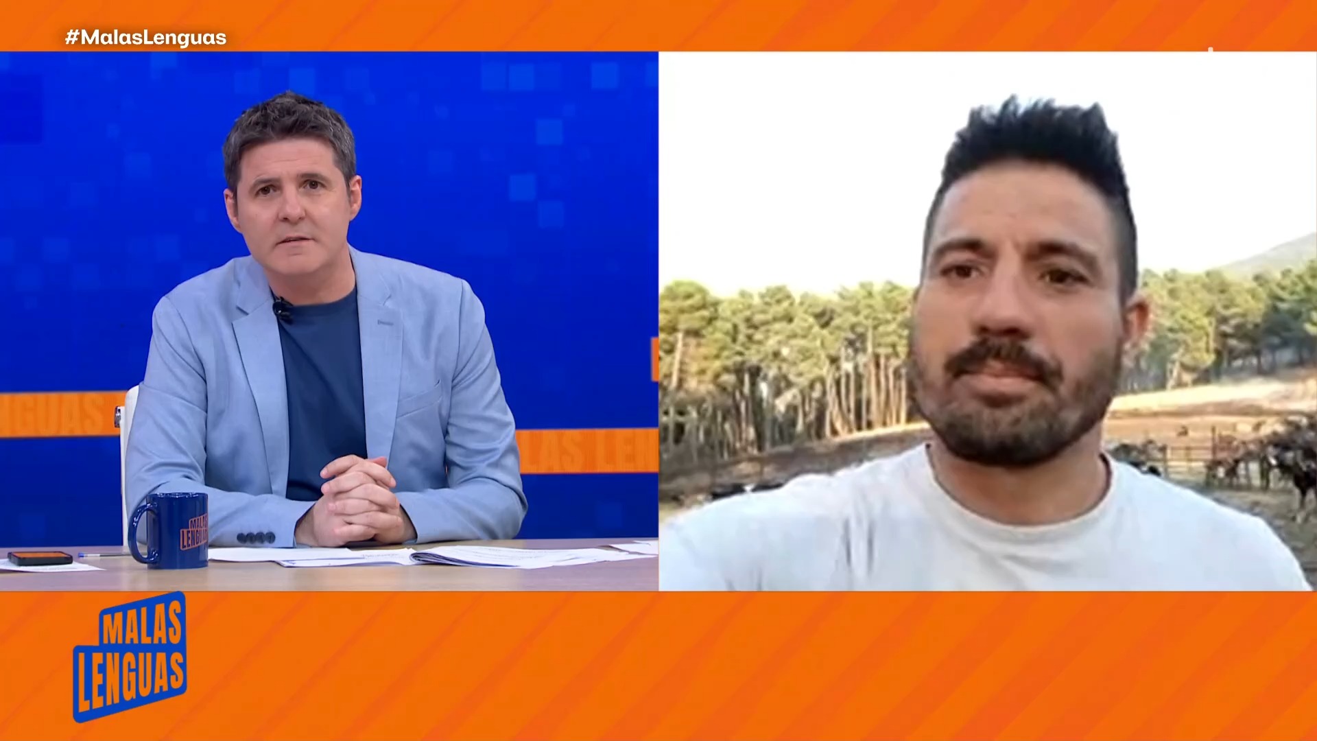 Miguel se queda en El Tiemblo para salvar su ganado de las llamas