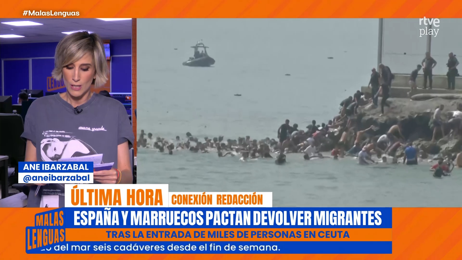 Miles de jóvenes cruzan Ceuta desde Marruecos tras acuerdo de entrega urgente