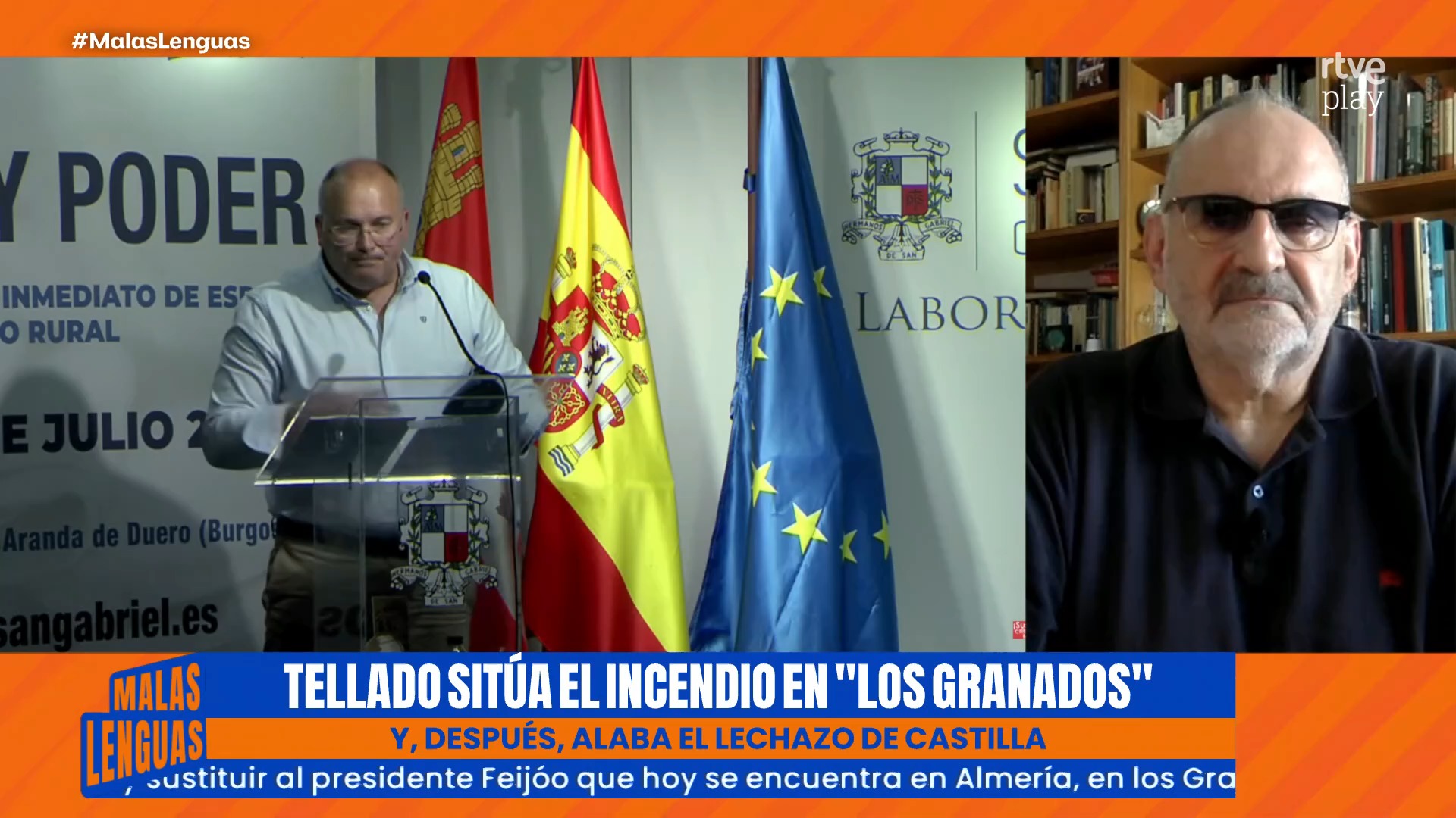 Tellado sustituye a Feijóo en Almería y se queja de la polarización