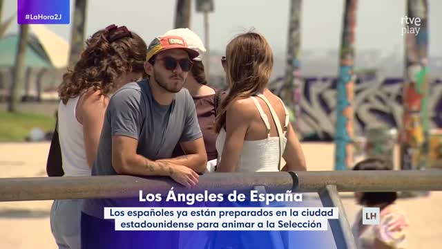 Aficionados españoles llenan Los Ángeles para apoyar a la selección en el Mundial