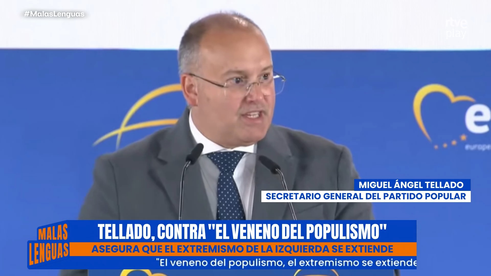 Miguel Tellado alerta del extremismo en Europa tras pactar con Vox