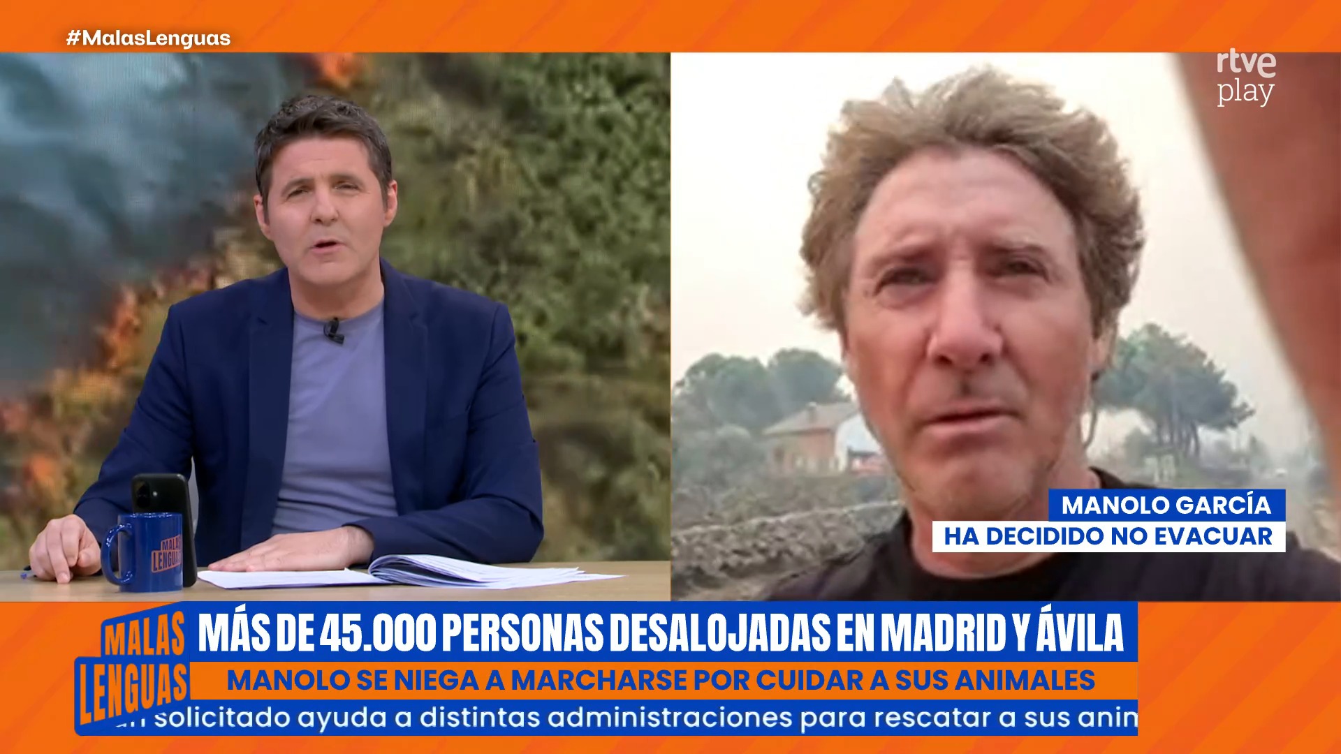 El viento arrasa El Tiemblo: 'Todo el pueblo está quemado'