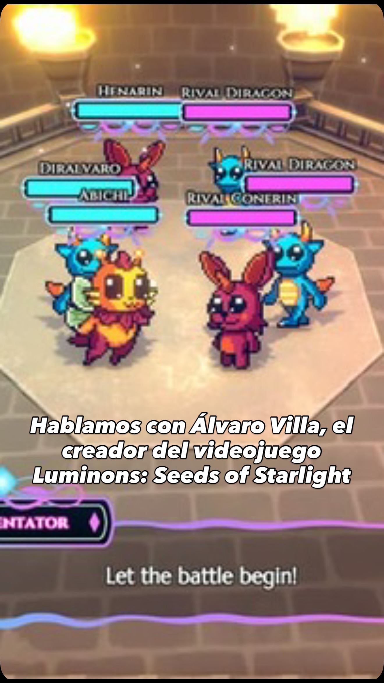 Álvaro Villa lanza Luminons: la fusión indie de Stardew Valley y Pokémon