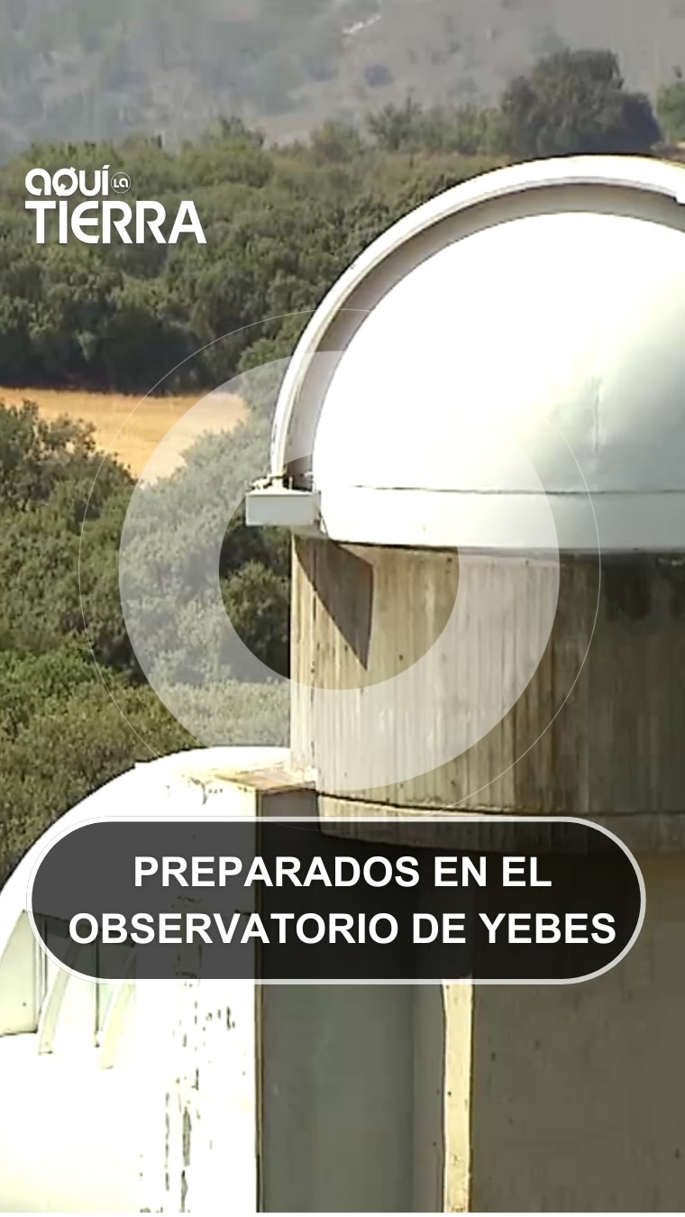 El radiotelescopio de 40 metros observa el Sol y el eclipse desde Lleves