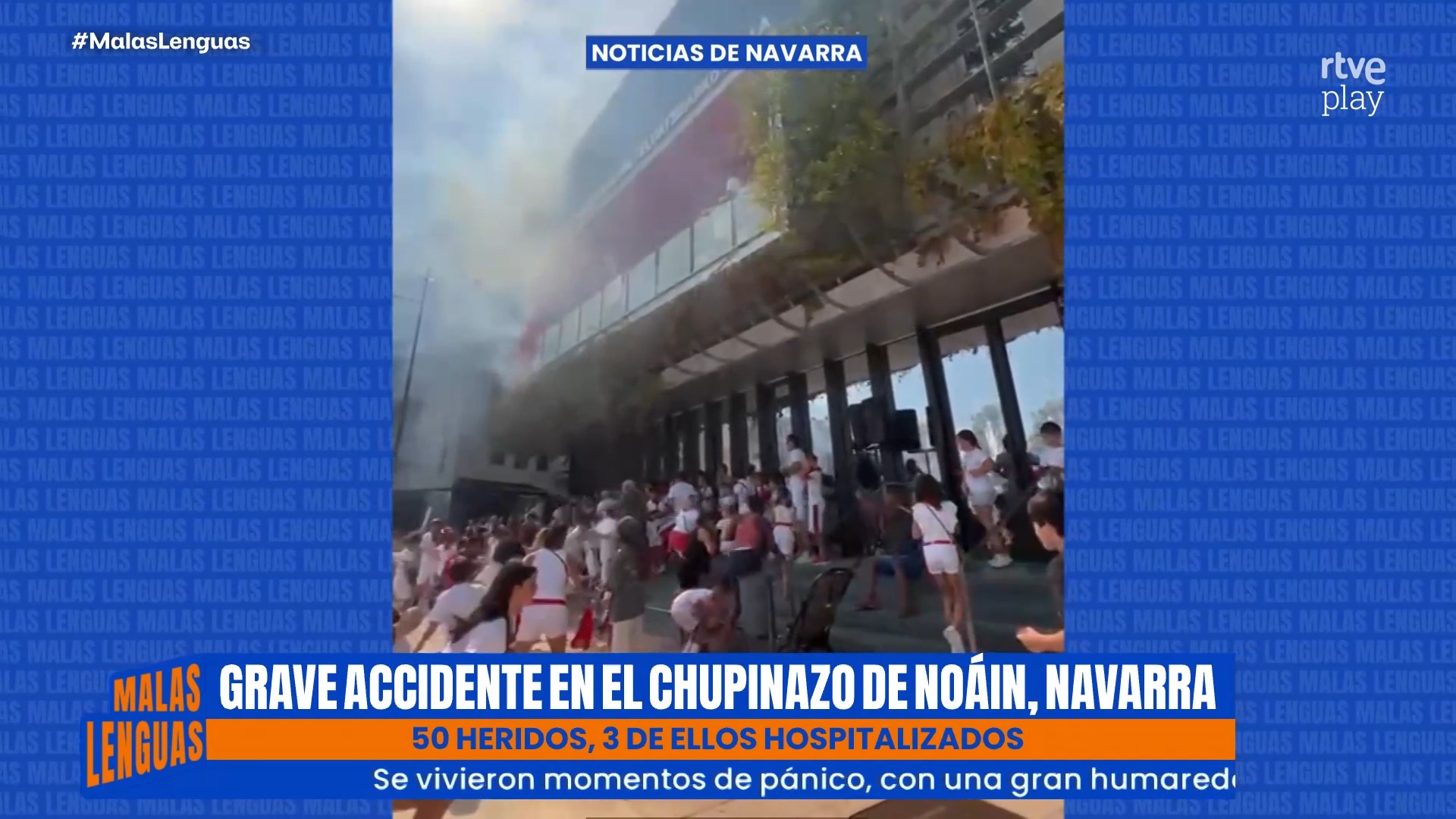 Explosión accidental de cohetes hiere a 50 personas en el chupinazo de Noáin