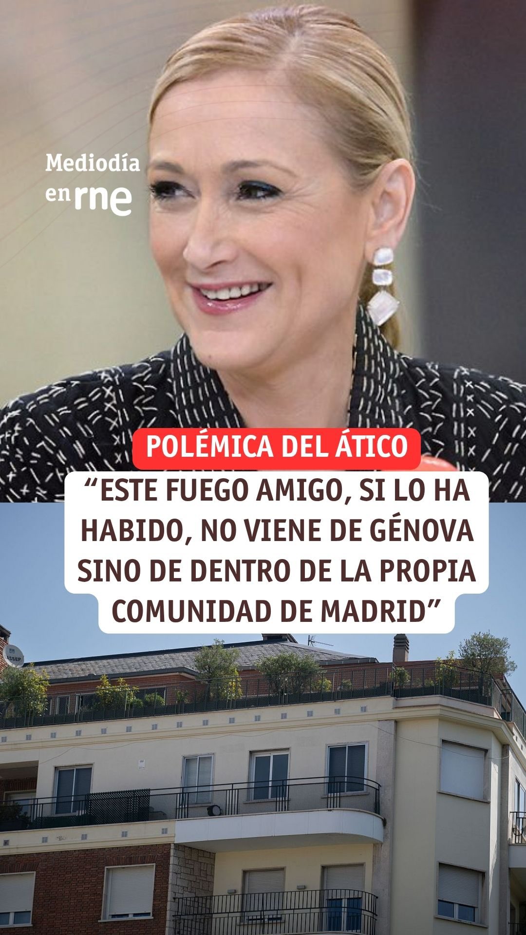 Cifuentes ve fuego amigo contra Ayuso en la filtración del piso a El País
