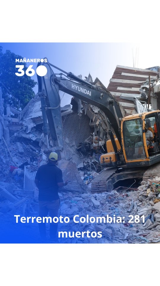 Terremoto de 7,4 grados en Colombia causa 281 muertes y más de 3.900 heridos