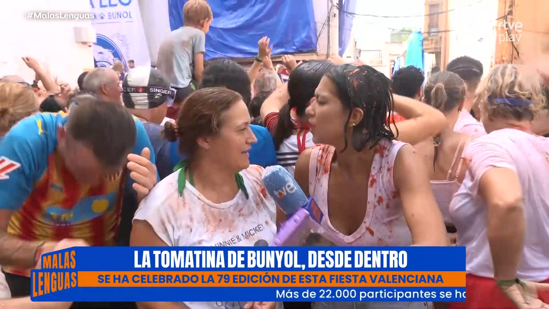La Tomatina de Buñol lanza 150 toneladas de tomate en 60 minutos de fiesta