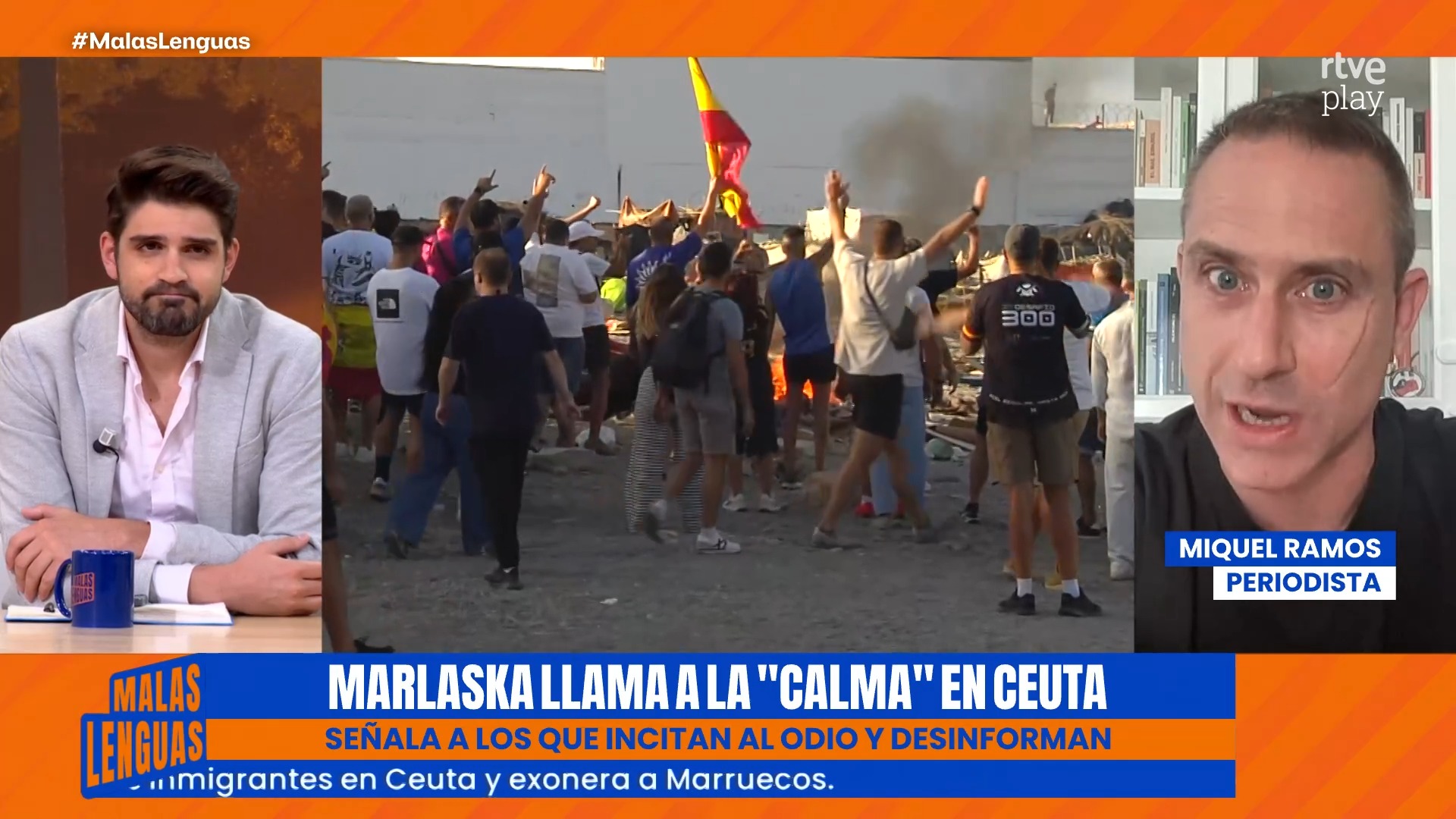 Marlaska pide parar discursos de odio mientras atacan campamentos de migrantes en Ceuta