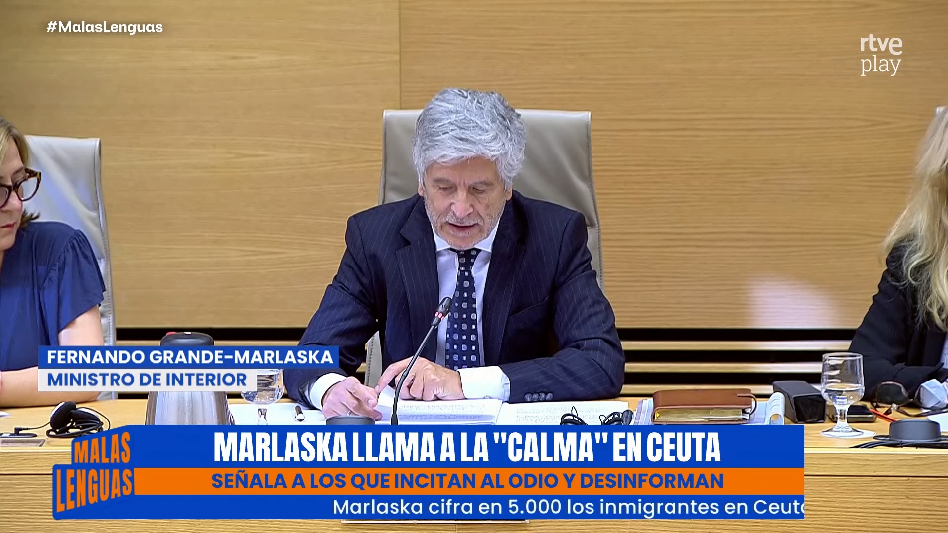 Marlaska reclama calma y acusa a la derecha de fomentar el odio en Ceuta