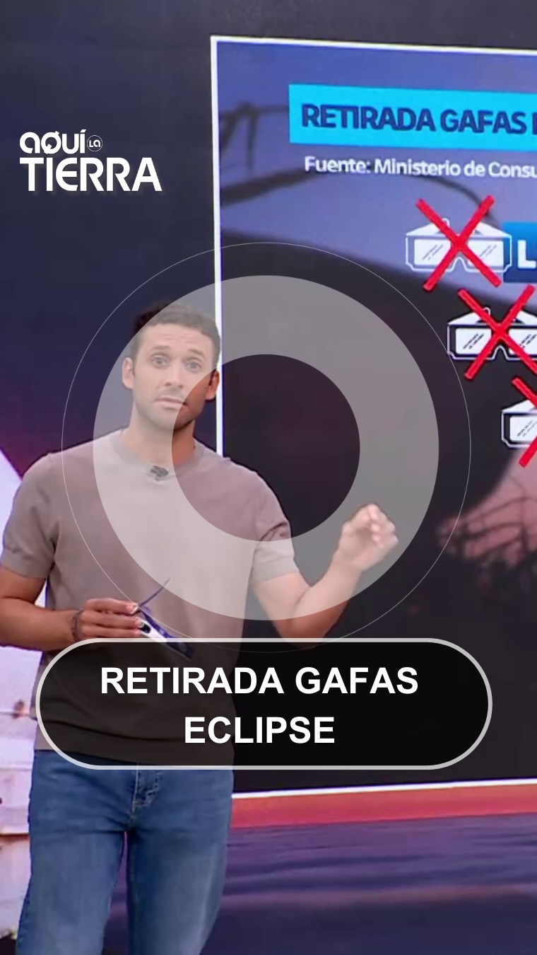 Retiran seis modelos de gafas para eclipse por filtro que impide ver el sol
