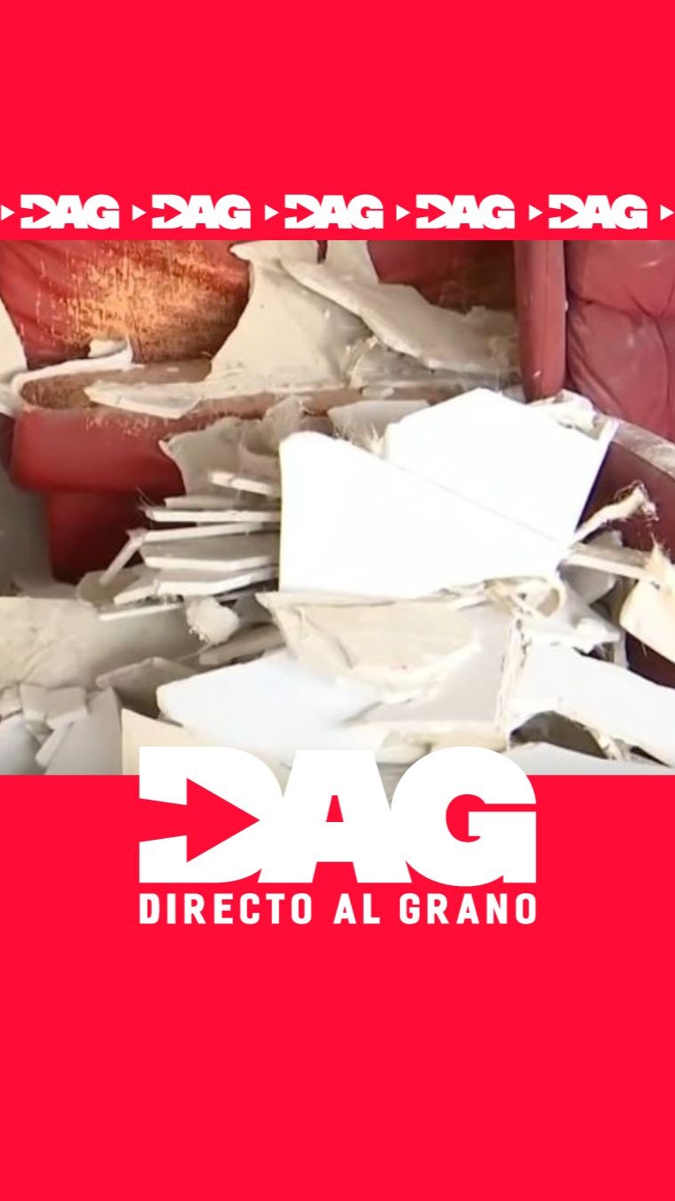 Virginia escapa de la muerte por segundos al derrumbarse el techo de su casa