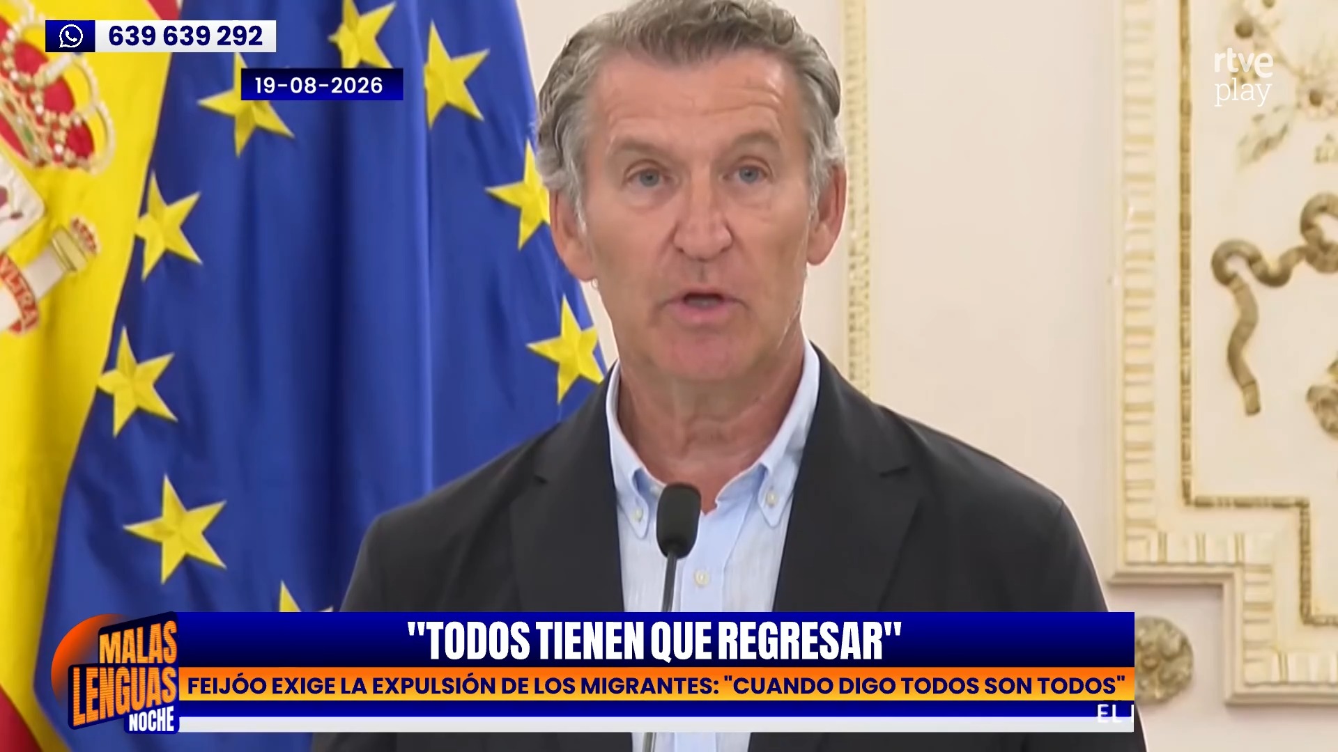 Feijóo promete expulsar a todos los inmigrantes ilegales pero la ley lo impide