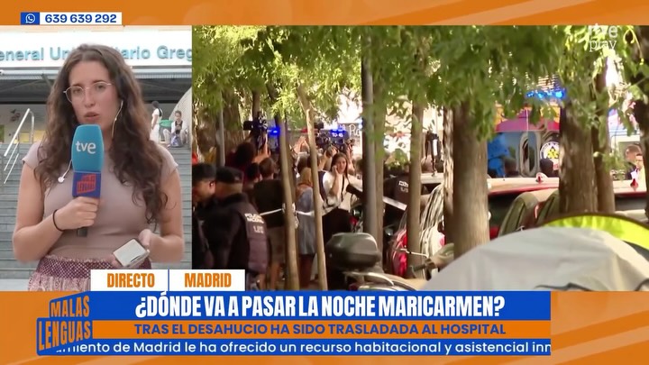 Mari Carmen ingresa en el Gregorio Marañón tras ser desahuciada en Madrid