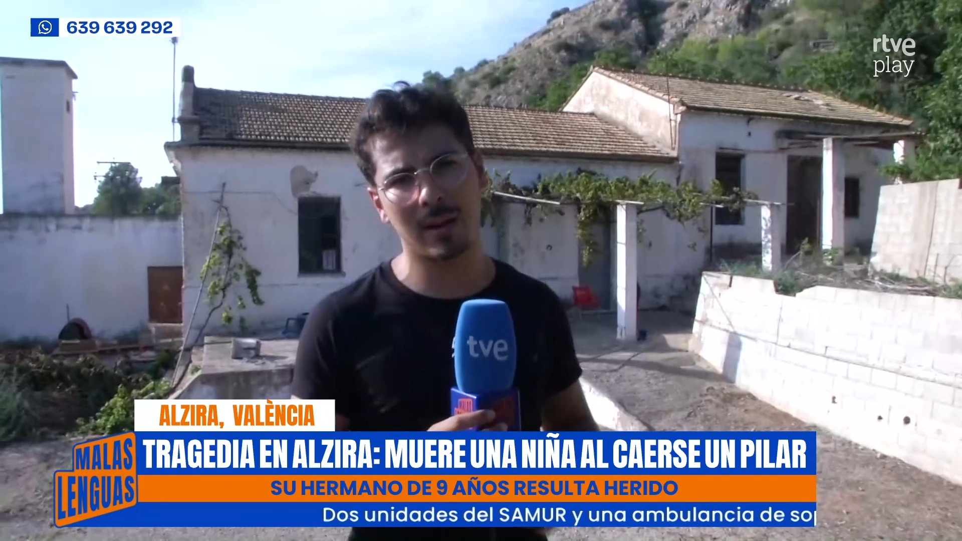 Una niña de 11 años muere aplastada por un pilar en Alcira