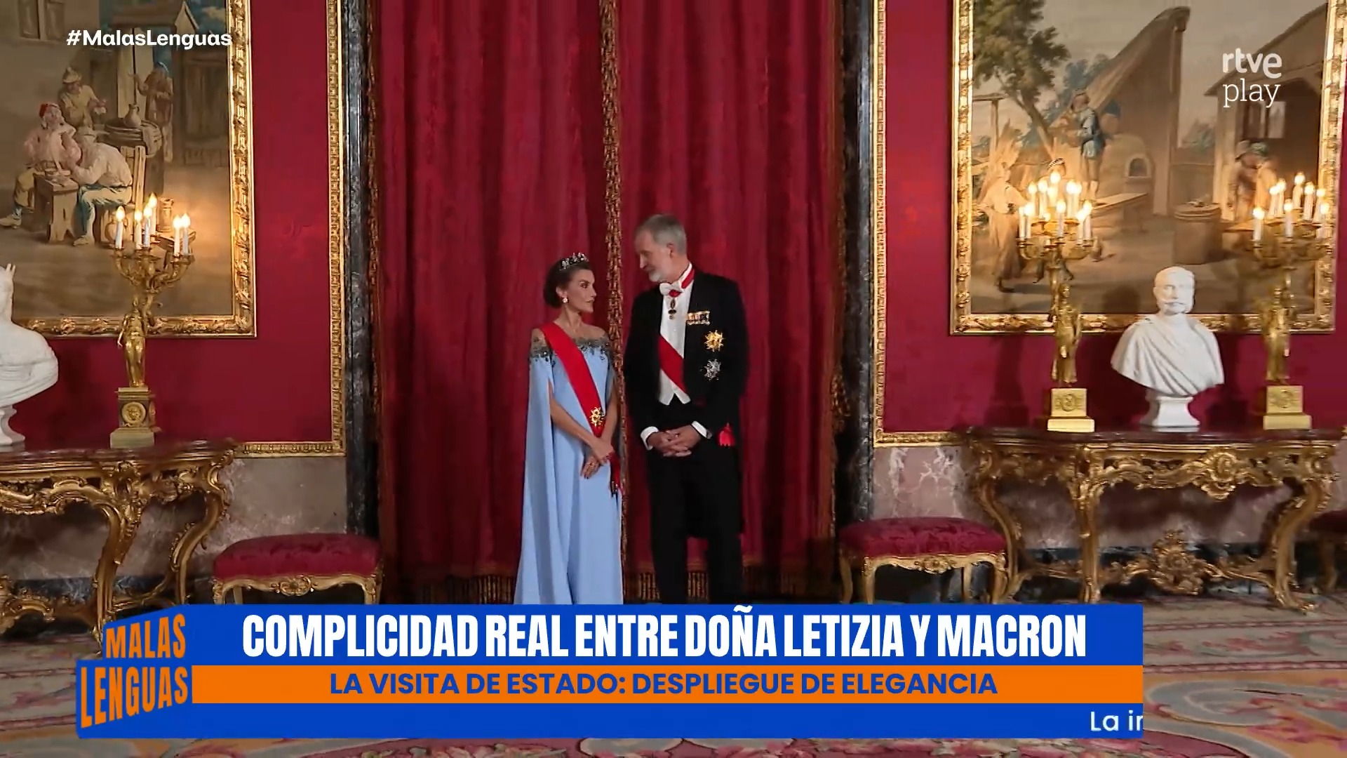 Letizia y Brigitte Macron protagonizan gestos de complicidad en la visita de Estado