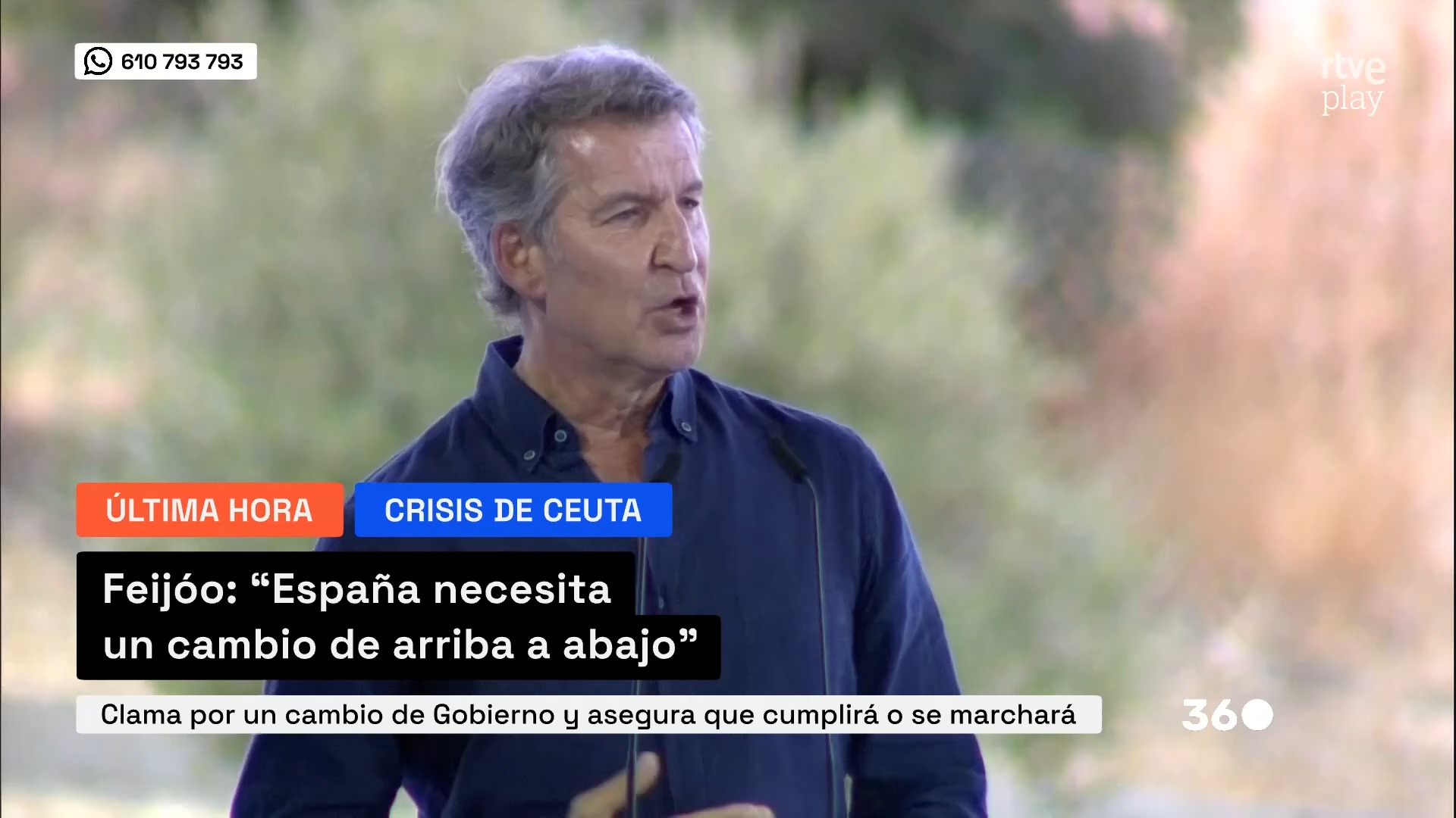 Feijóo promete cambio total en España y desafía a sus votantes