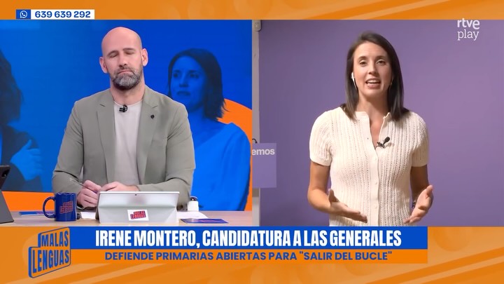 Irene Montero anuncia su candidatura a las elecciones generales con primarias abiertas