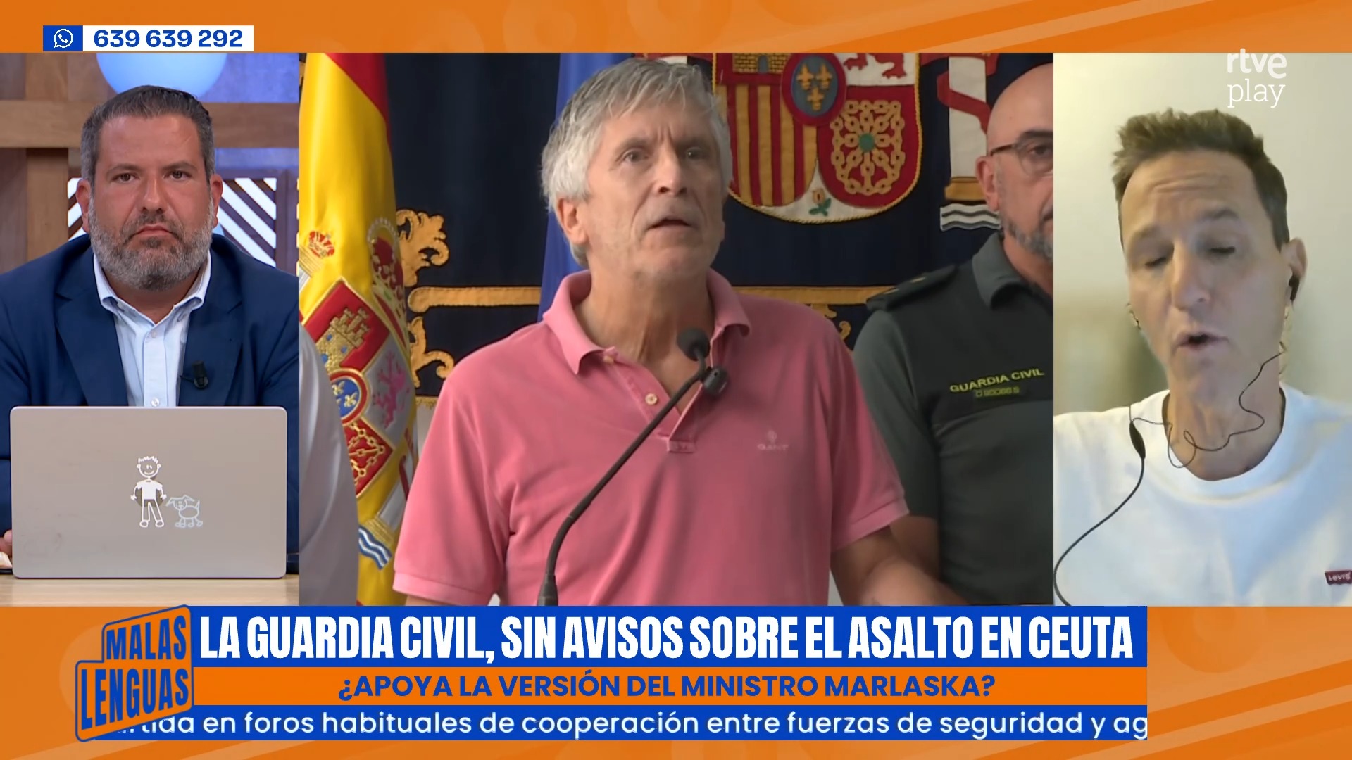 Guardia Civil remite informe que avala en parte la tesis de Marlaska sobre Ceuta