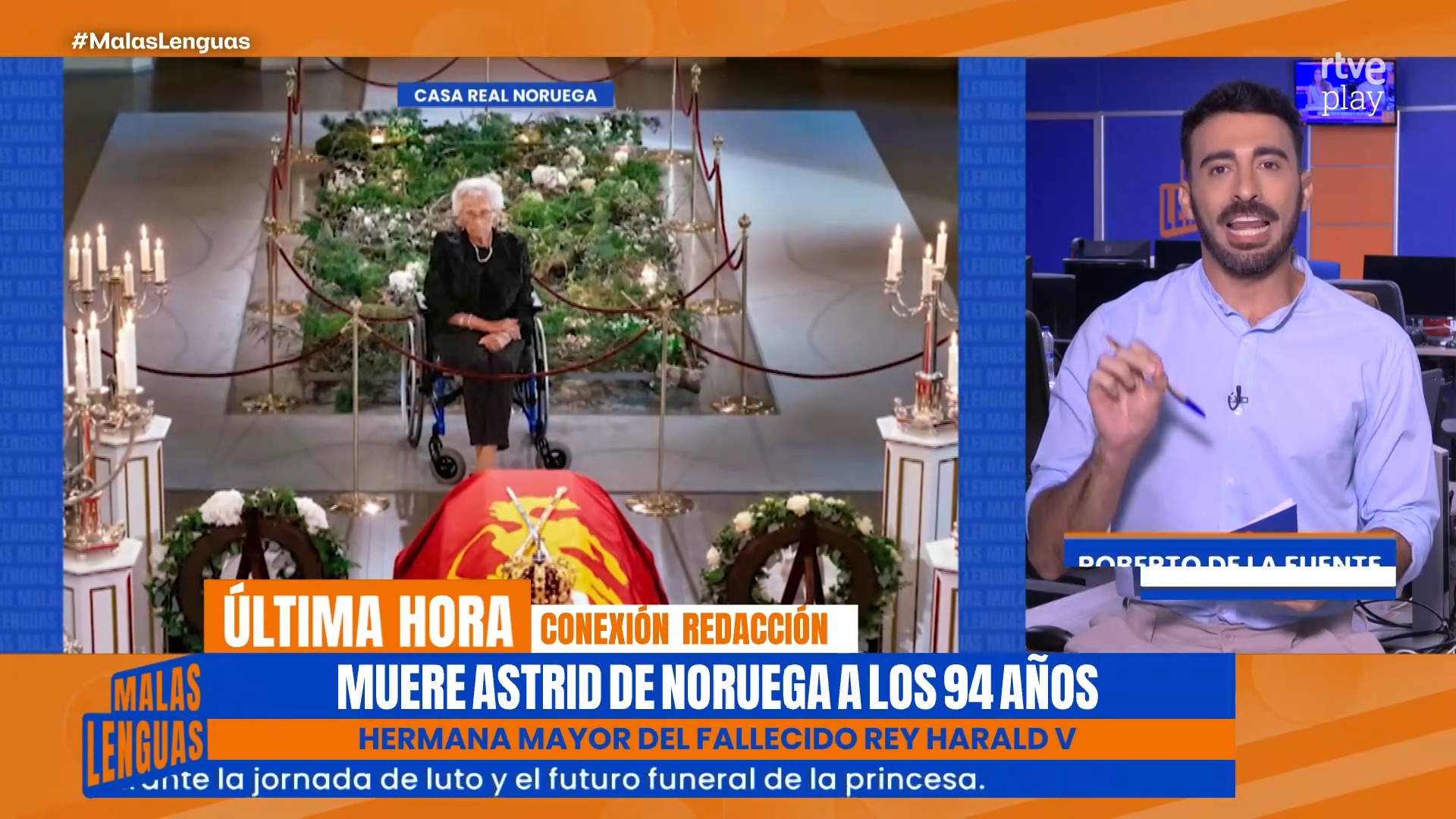 Fallece la princesa Astrid dos semanas después del monarca noruego