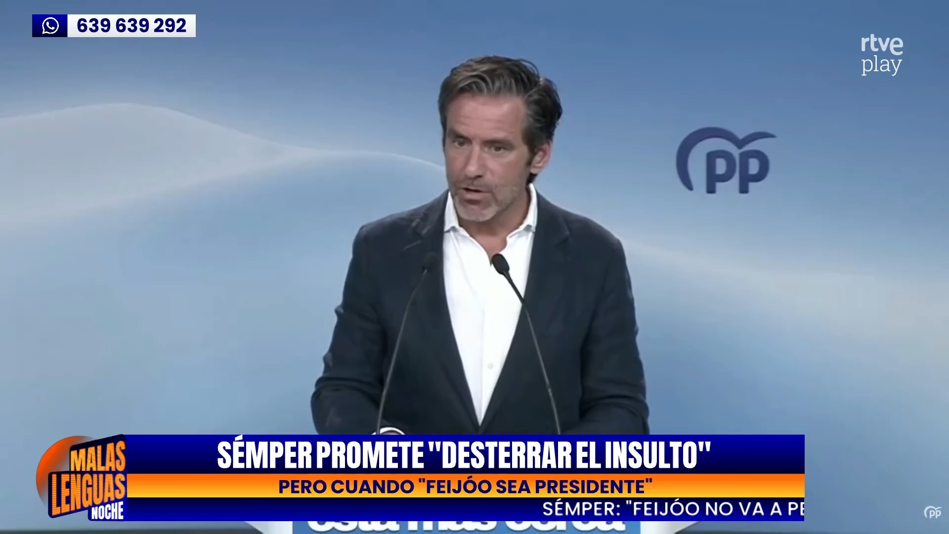 Feijóo promete desterrar el insulto y recuperar la buena educación al llegar al Gobierno