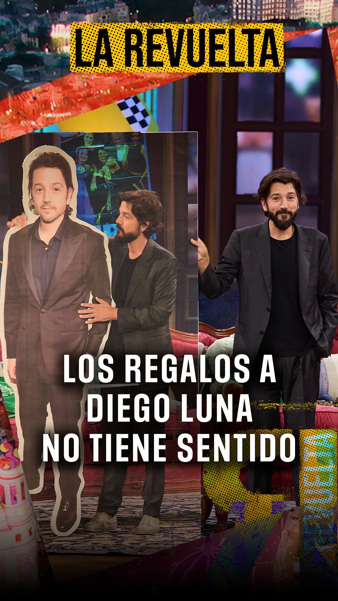 Diego recibe candado con iniciales D y D y figura gigante como regalos