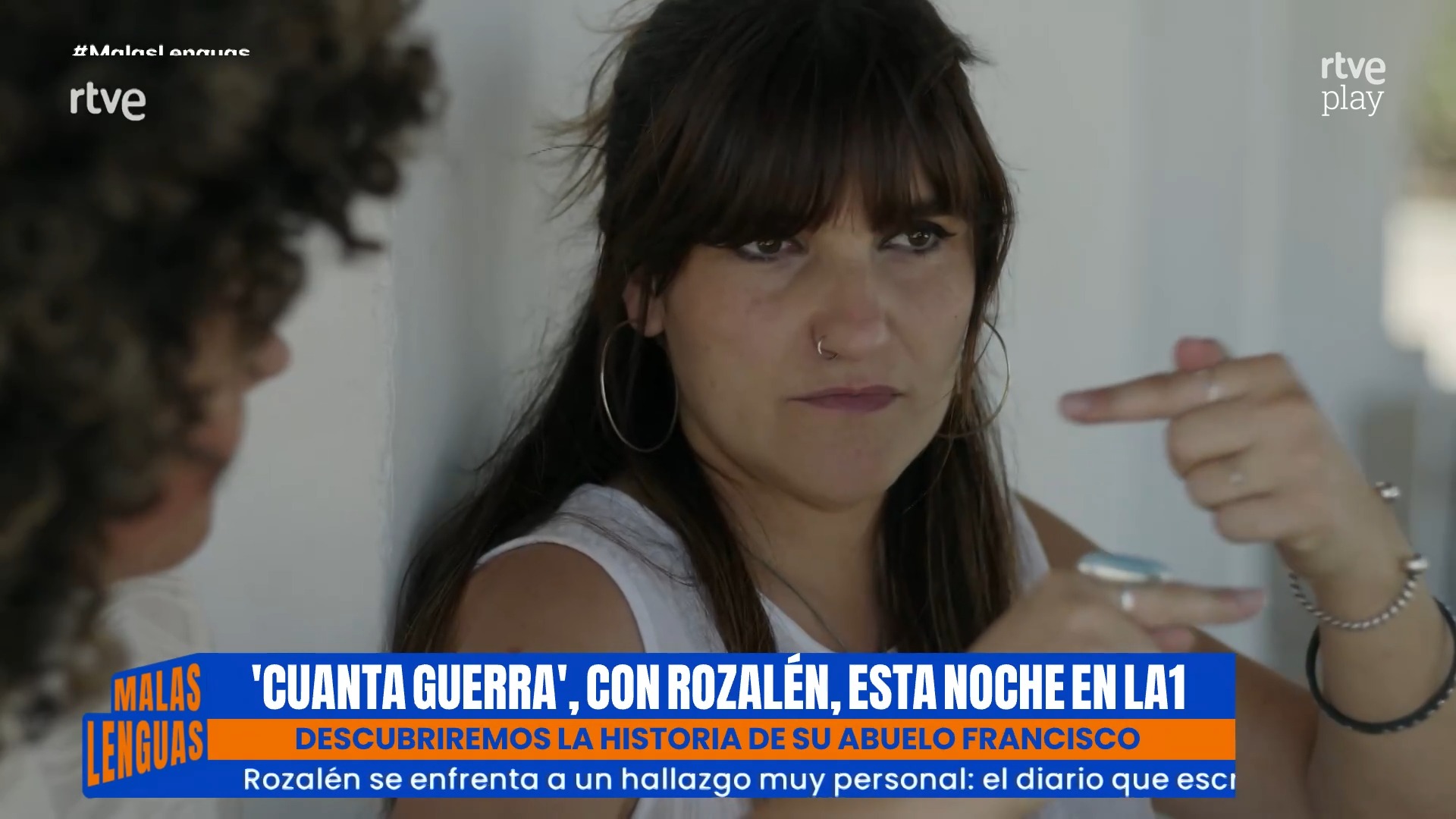 Rosalén descubre el diario de su abuelo en la guerra civil en La Uno