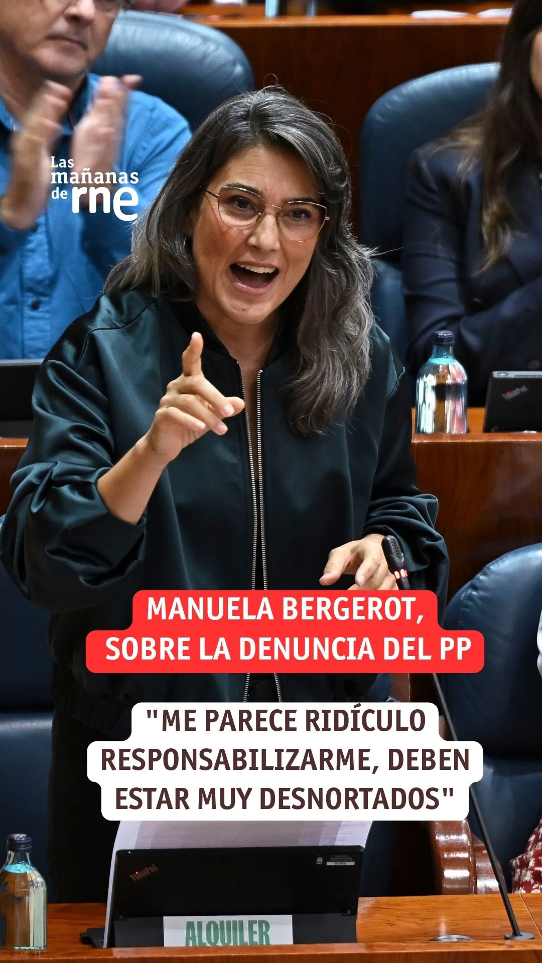 La portavoz de izquierda niega amenazas a Ayuso y alerta de movilizaciones en Madrid