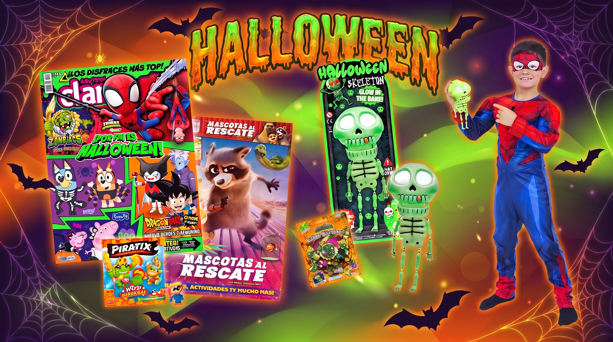 ¡Por fin Halloween! La revista Klan trae esqueleto luminoso y tres regalos terroríficos