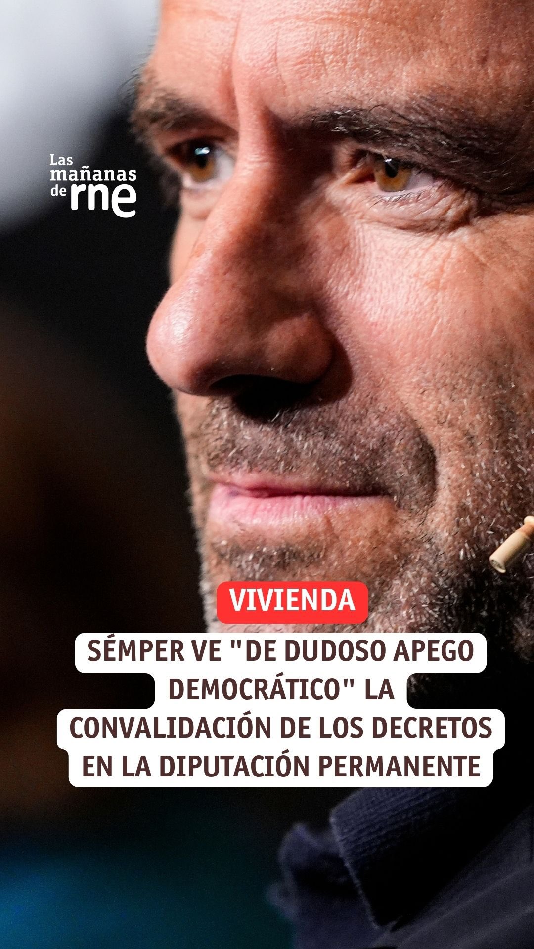 Semper cuestiona la legitimidad democrática de los decretos de vivienda del Gobierno