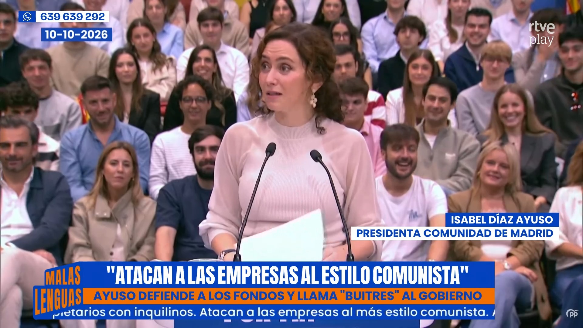 Ayuso defiende a UrbaGestión tras la muerte de Mari Carmen Ayuso