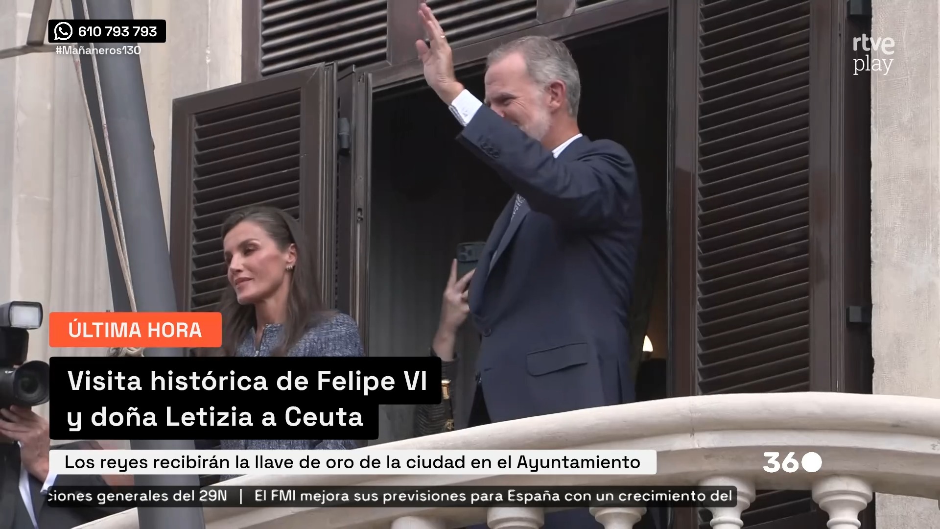 Los Reyes de España reciben la llave de oro de Ceuta en visita histórica