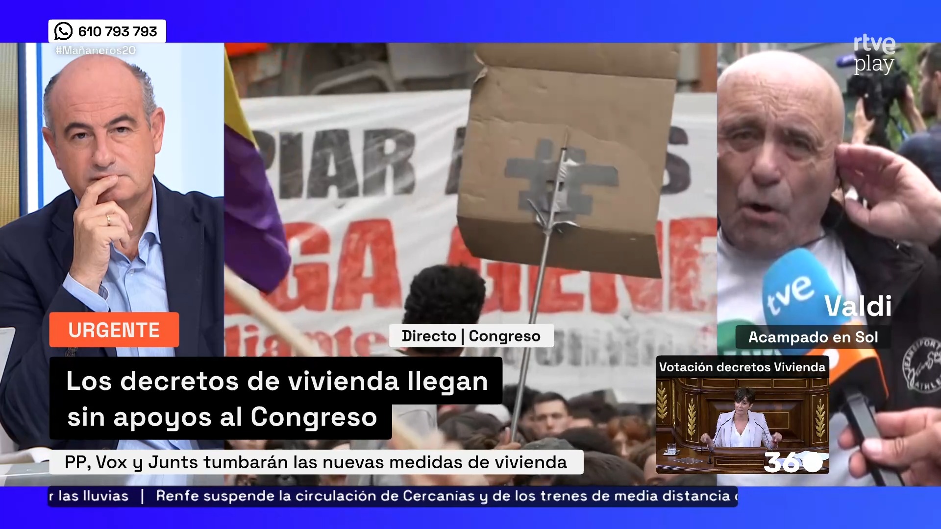 Baldi clama por viviendas dignas: la derecha antepone la ideología a los jóvenes