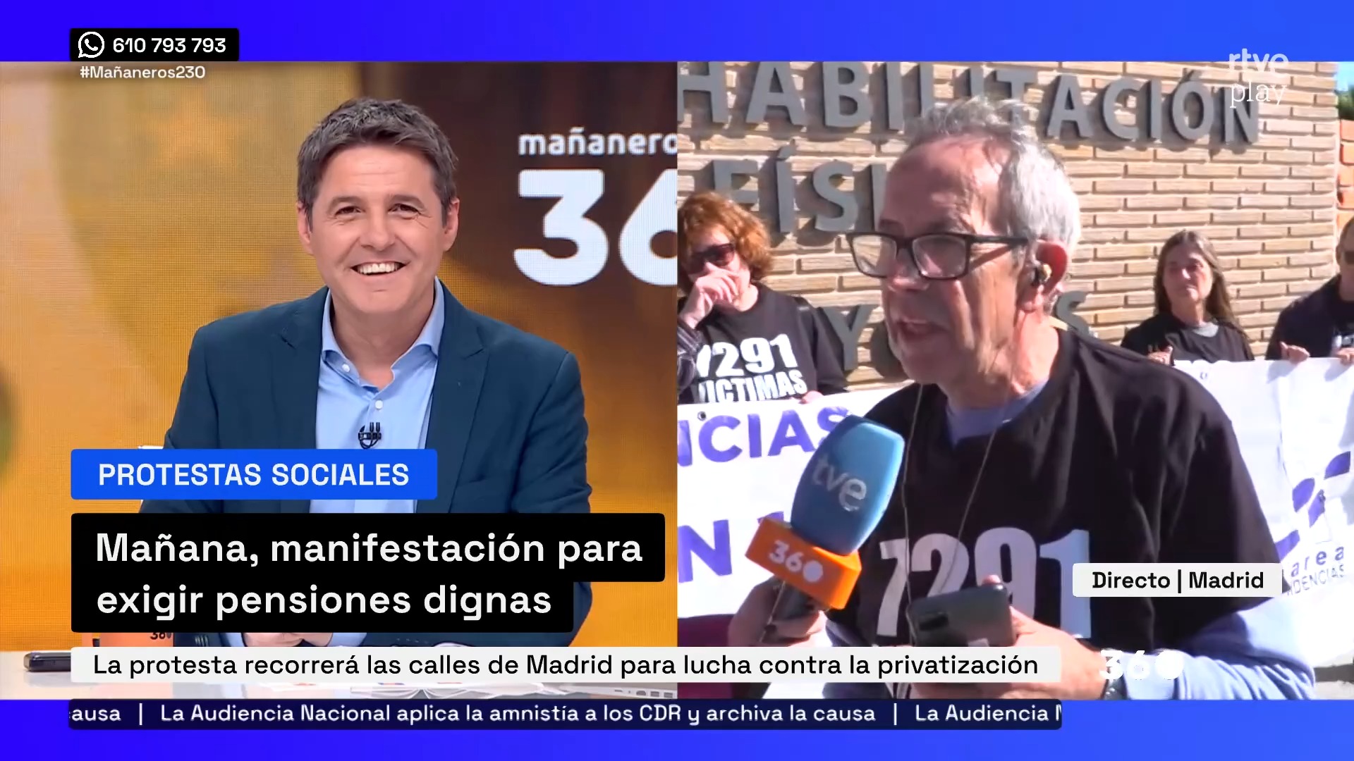 Mañaneros denuncia desahucios de ancianos de 97 años con discapacidad en Madrid
