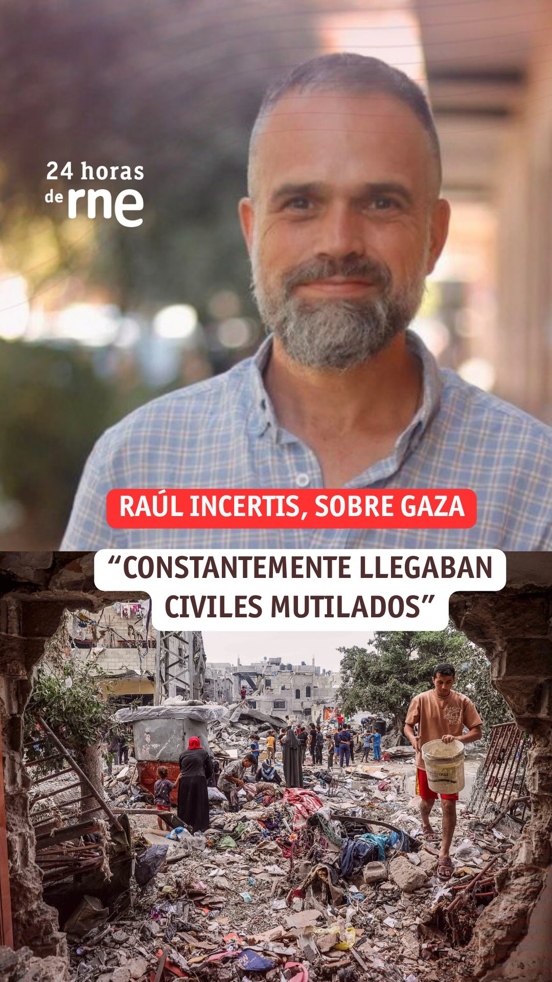 Raúl describe el horror en Gaza: 'Perdí la cuenta de los niños muertos'