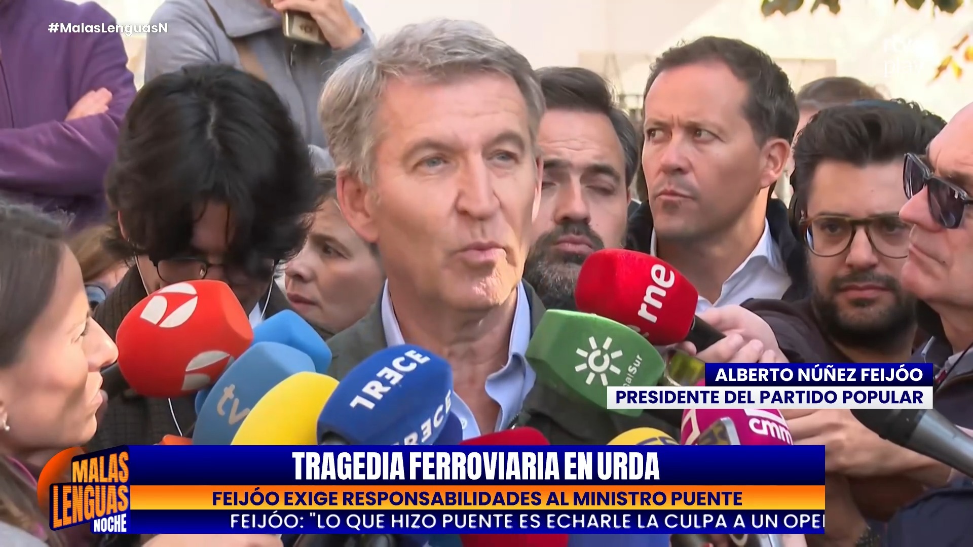Feijóo reprocha a Puente por achacar fallo humano, pero él lo hizo en Angrois
