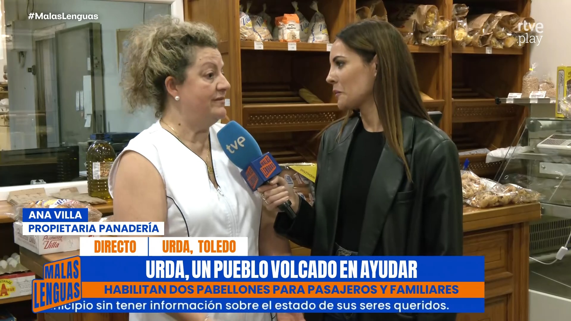 La panadera de Urga dona pan y cobijo a los afectados del accidente