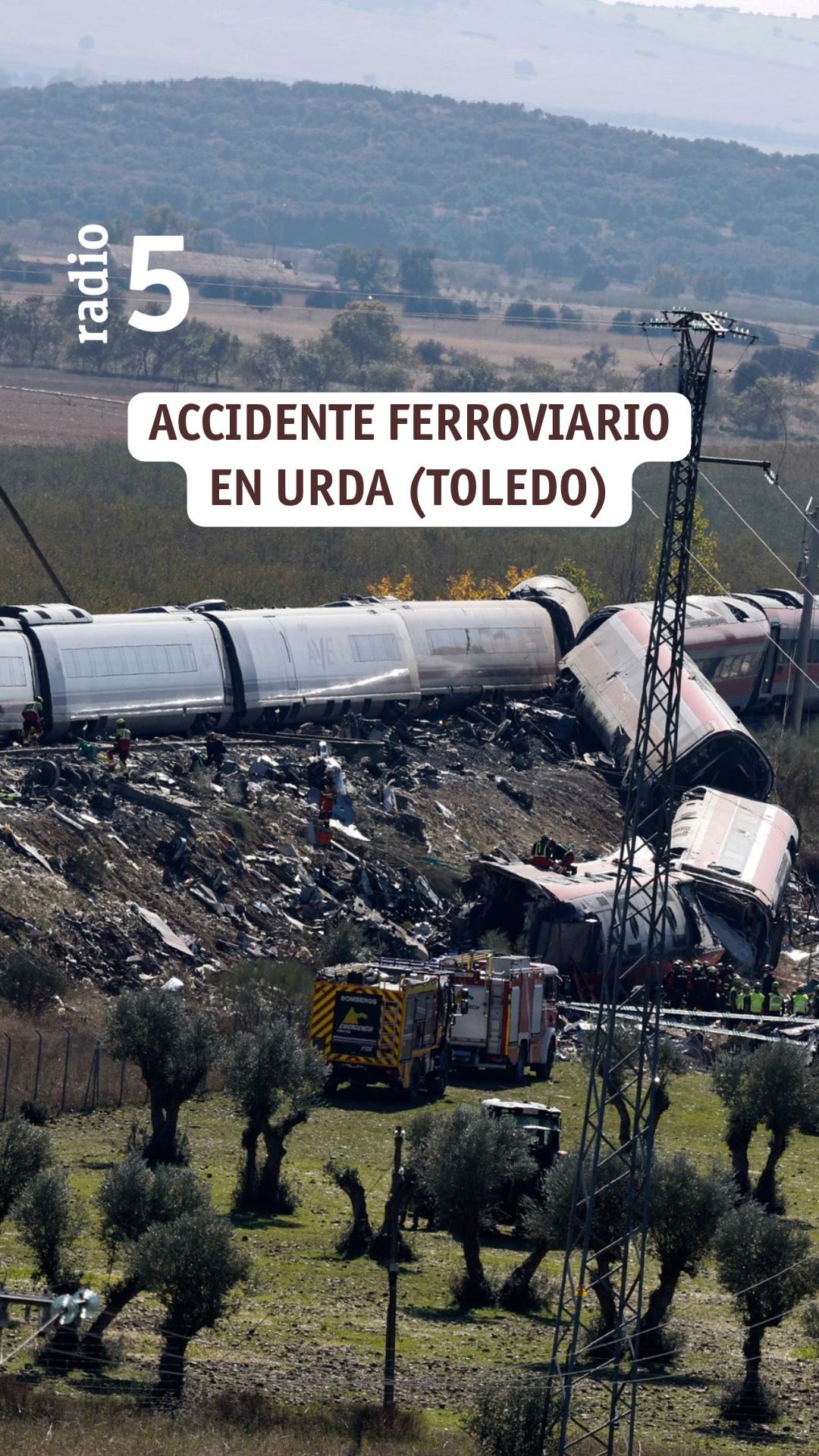 Dos trenes AVE colisionan en Urda y dejan decenas de muertos