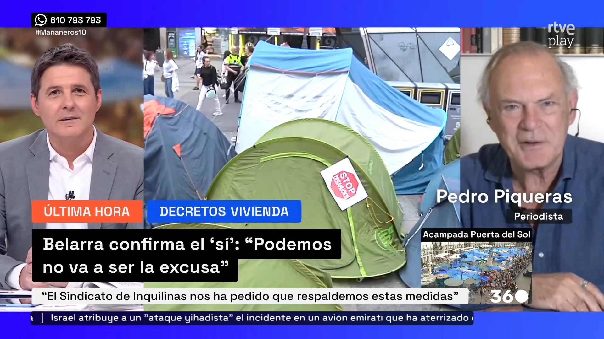 El problema de la vivienda estalla en Madrid con protestas pacíficas contra desahucios