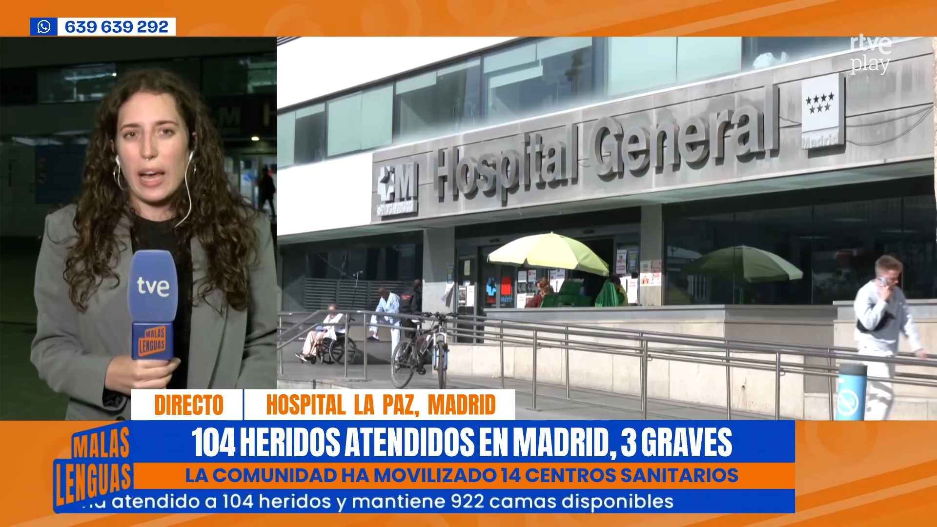 Hospital La Paz ingresa a herido grave del accidente con su mujer embarazada