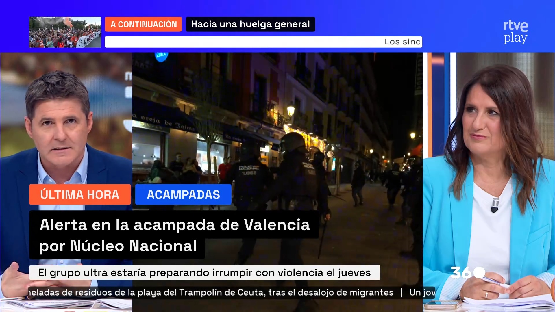 La ultraderecha amenaza con reventar la acampada de Valencia el jueves