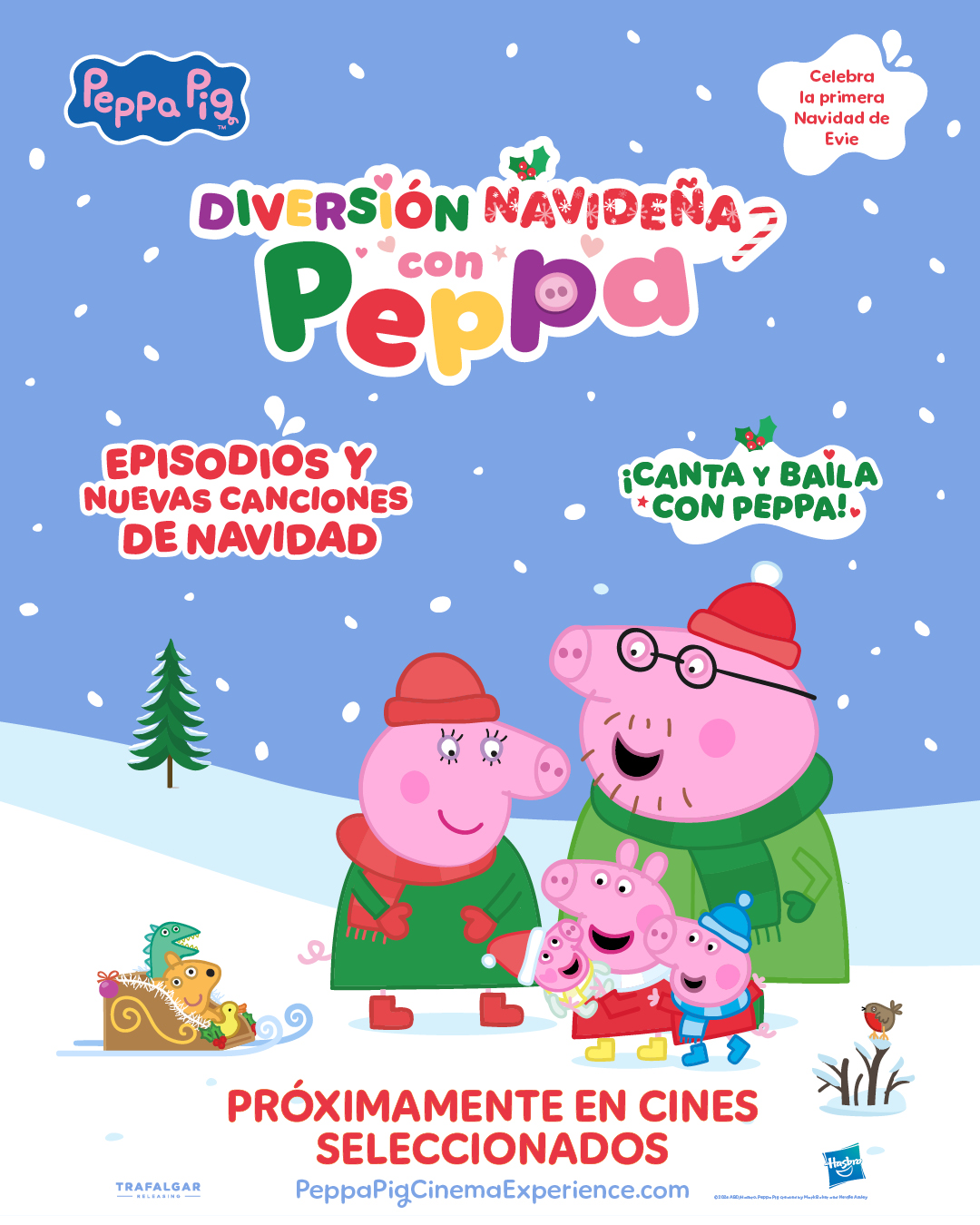 Peppa Pig celebra la primera Navidad de Evie en los cines