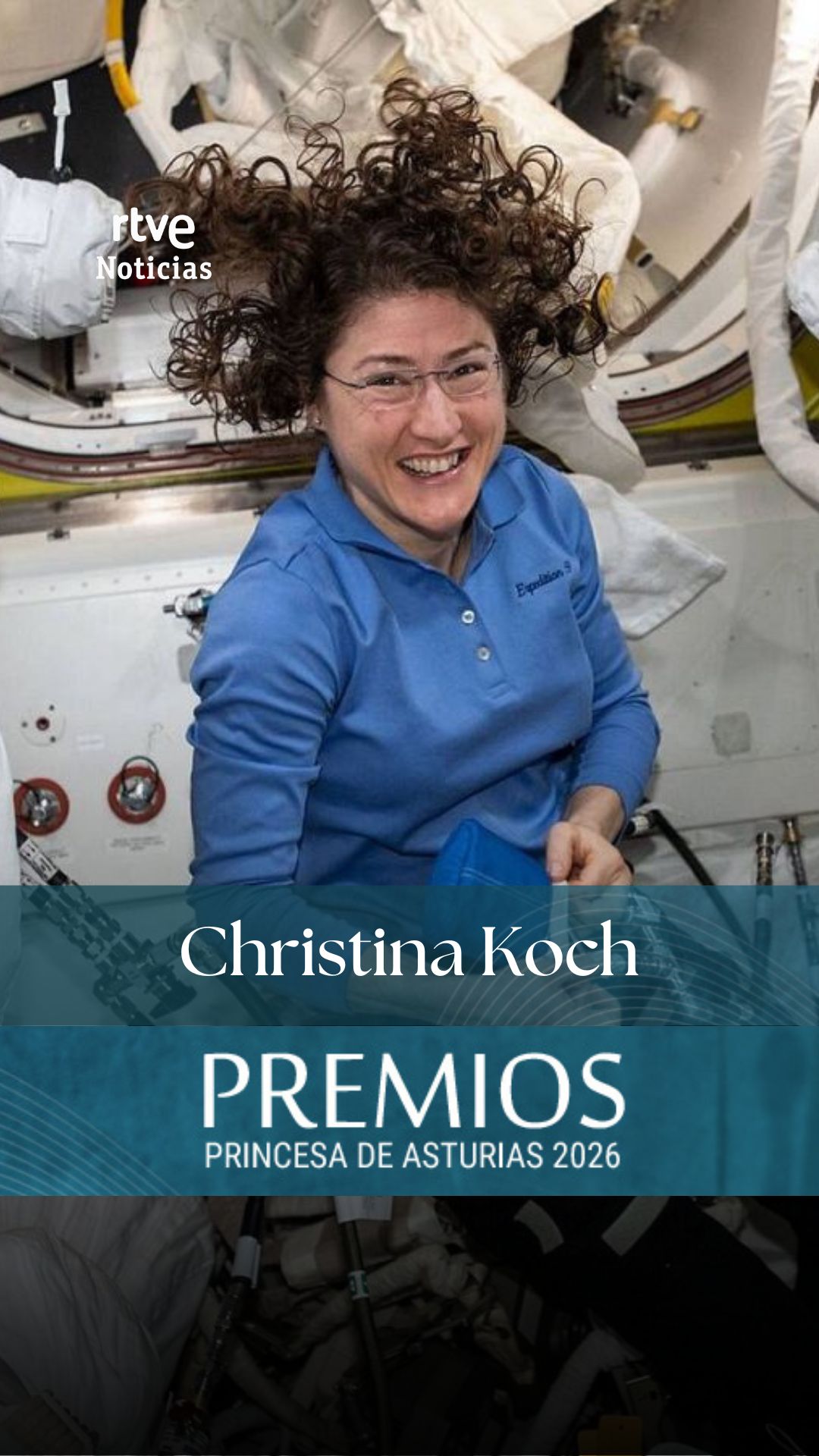 Cristina Koch, primera mujer en viajar a la Luna, recibirá el Premio Princesa de Asturias