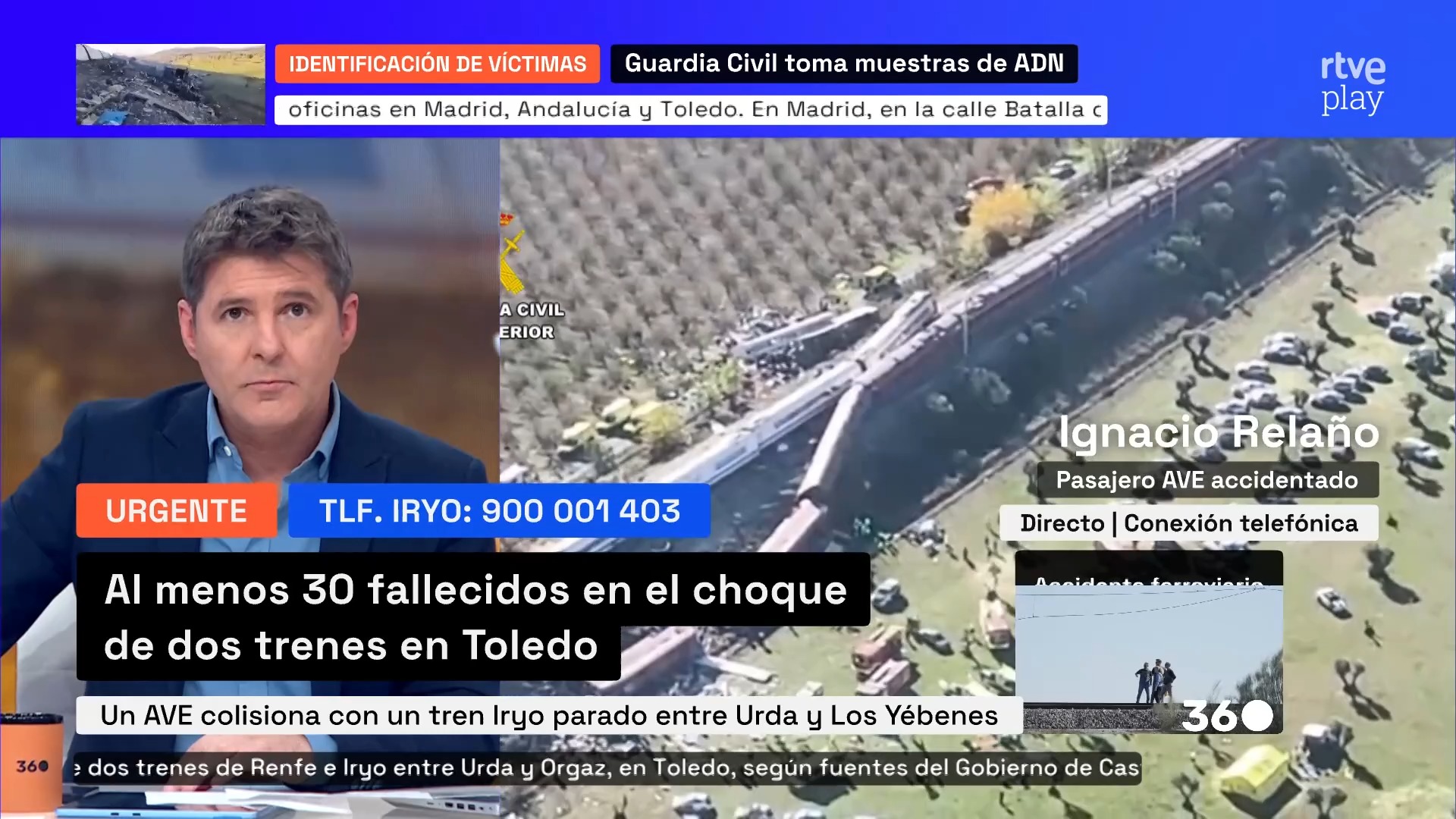 Testigo relata el frenazo brusco y el impacto en el AVE a Sevilla