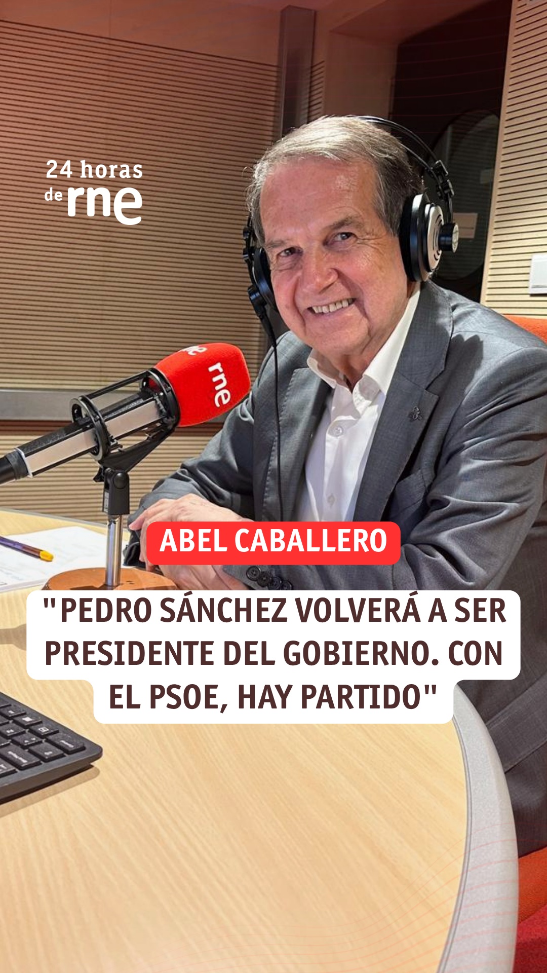 Caballero asegura que Pedro Sánchez volverá a ser presidente del Gobierno