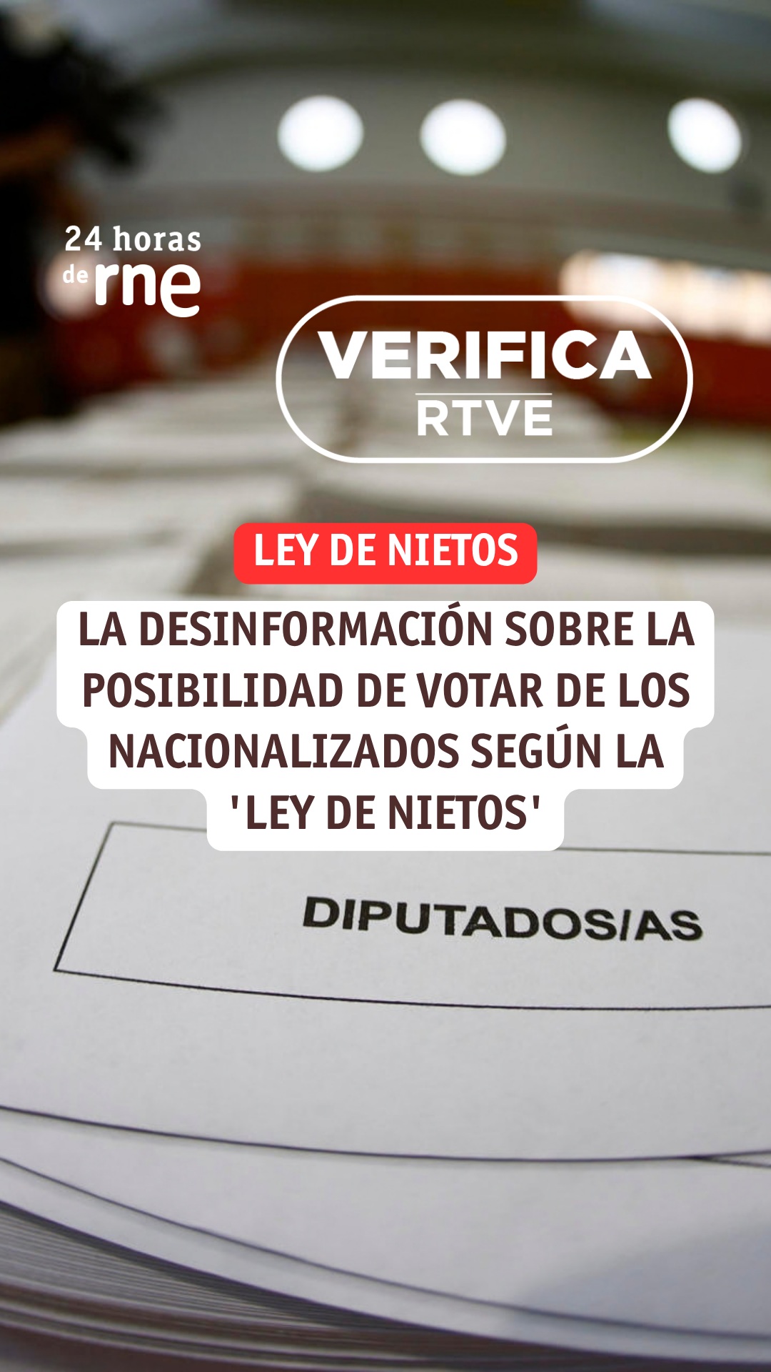 El Supremo suspende el voto de 170.000 personas nacionalizadas por la ley de nietos