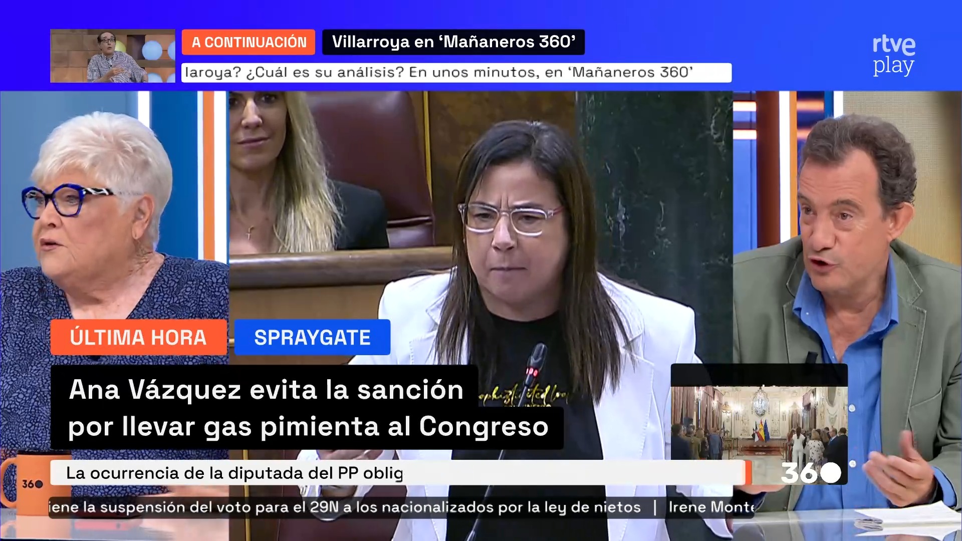 Ana Vázquez no será sancionada por llevar spray de pimienta al Congreso