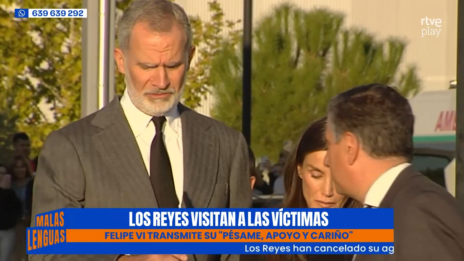 Los Reyes acompañan a los heridos y familias en el Hospital de Toledo