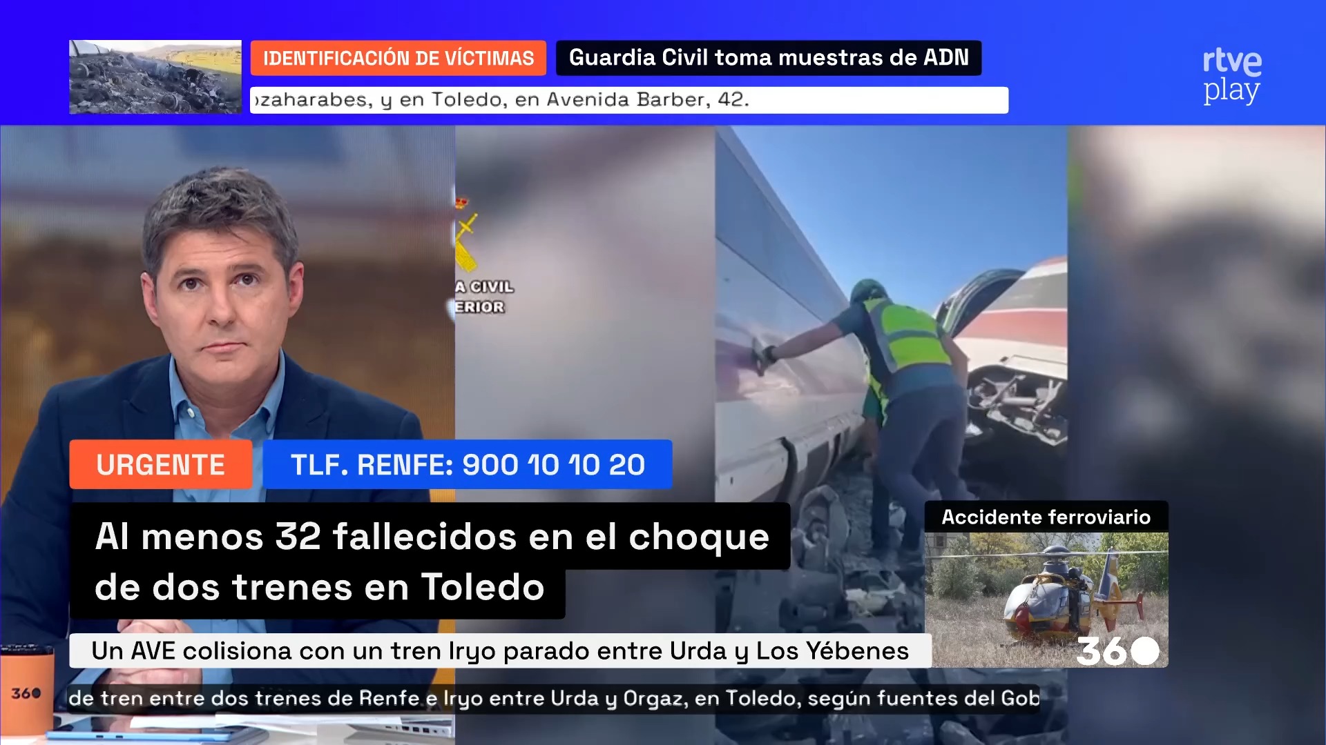 Choque entre dos trenes AVE deja al menos 32 muertos en la línea Madrid-Andalucía