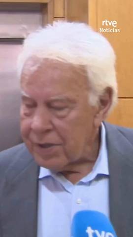 Felipe Gonz�lez se pronuncia por primera vez ante los medios tras la imputaci�n de Jos� Luis Rodr�guez Zapatero.